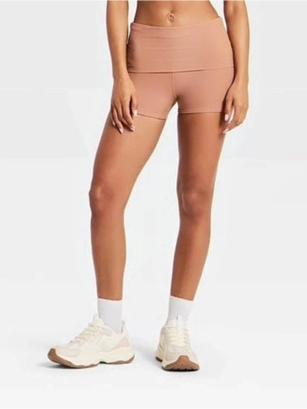 JoyLab Brown Low-Rise Bike Shorts Workout
